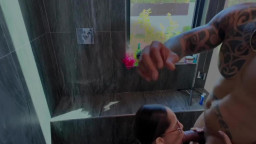 Diana Lawrence - Hot Vacation Shower Sex With Hung BBC