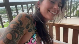 Charlotte Mae - Public Balcony Sex With Teen Step-Sister