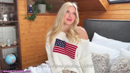 Anastangel -  Blonde Stepsis Interrupts UNO To Take Stepbro's Virginity
