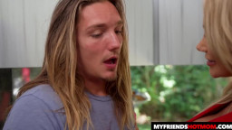 Brittany Andrews - Married MILF Brittany Andrews gives her son's friend a wet time after she hears he's had a dry summer