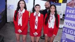 Serena Hill, Alexa Chains, Sona Bella - Freeuse Airlines: The Final Stewardess Test 16 09 2026