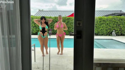 Aleksa Mink, Ashley Alexander - Student Interrupted By Hot Stepsis And Bestie Ends